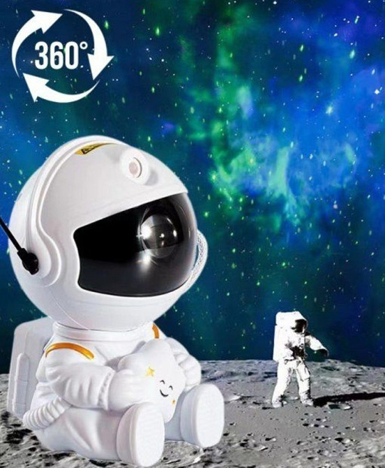 Ночник проектор звездного неба Астронавт лазерный проектор галактика. Киев - изображение 3
