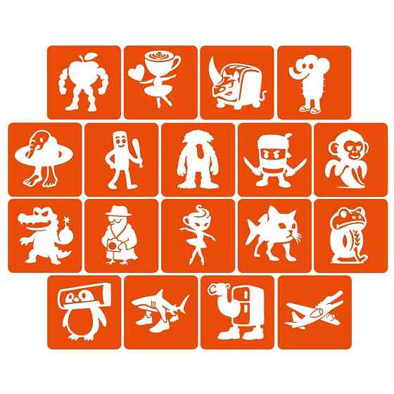 Набор трафаретов для биотату 