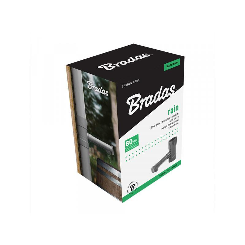 Водосборник дождевой воды с краном ⌀80мм коричневий Bradas, Польша Киев - изображение 2