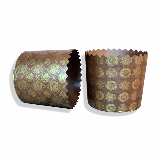 Форма для пасок 250 г d90×h80 мм коричнева Серія №6 – паперова форма для випічки, 50 шт Харків