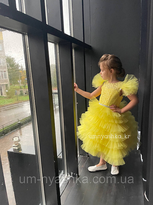 Желтое нарядное платье на девочку костюм Солнышко, Цыпленок, Уточка, Одуванчик Кривой Рог - изображение 4