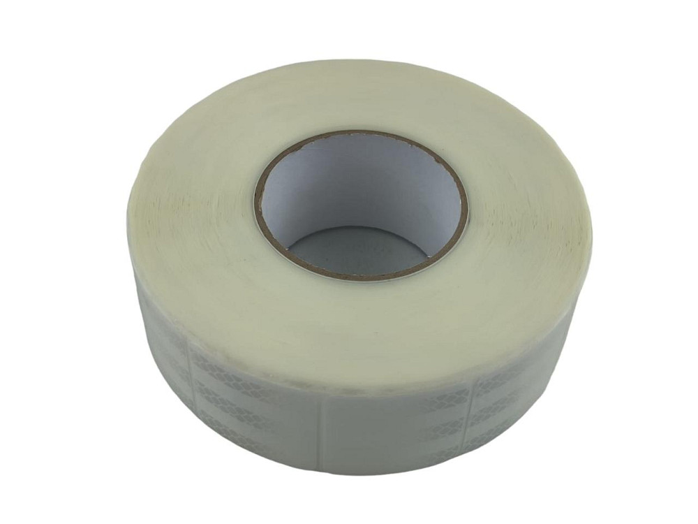 Стрічка 5,5 см х 50 м біла (сегментований тип) світловідбивна Мукачево - фото 2