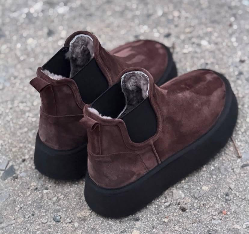 Jasmine Угги жіночі Jasmine 318 коричневі (зима, замша натуральна) (5723) Коломия - фото 3