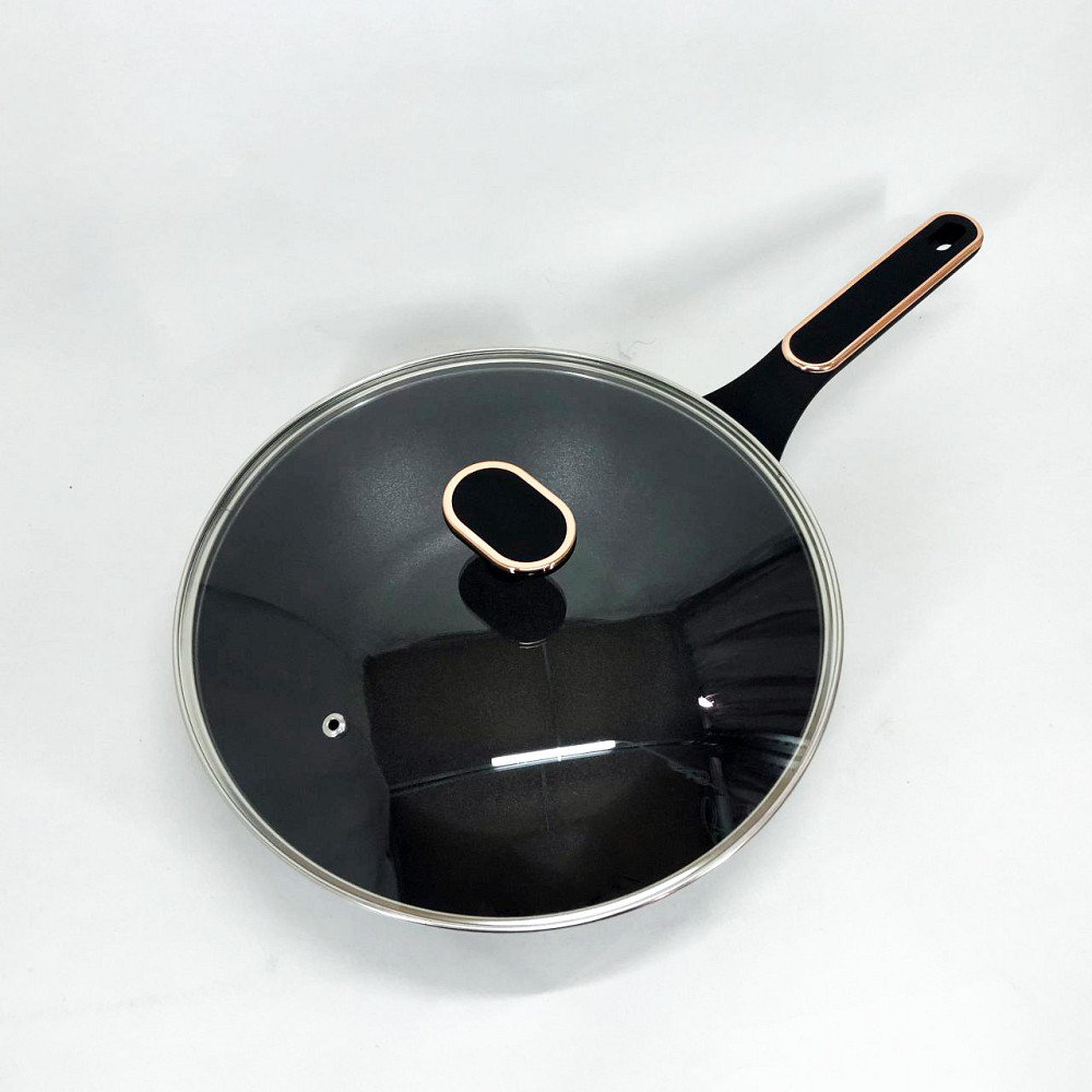 Сковорода антипригарна індукційна Magio MG-1168 28 см, Надійна сковорода з антипригарним покриттям KJ-45 Івано-Франківськ - фото 3