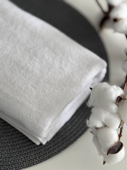 Рушник банний махровий Ideal Textile білий 70х140 см 550 г/м2 (56860368) Чернівці - фото 7