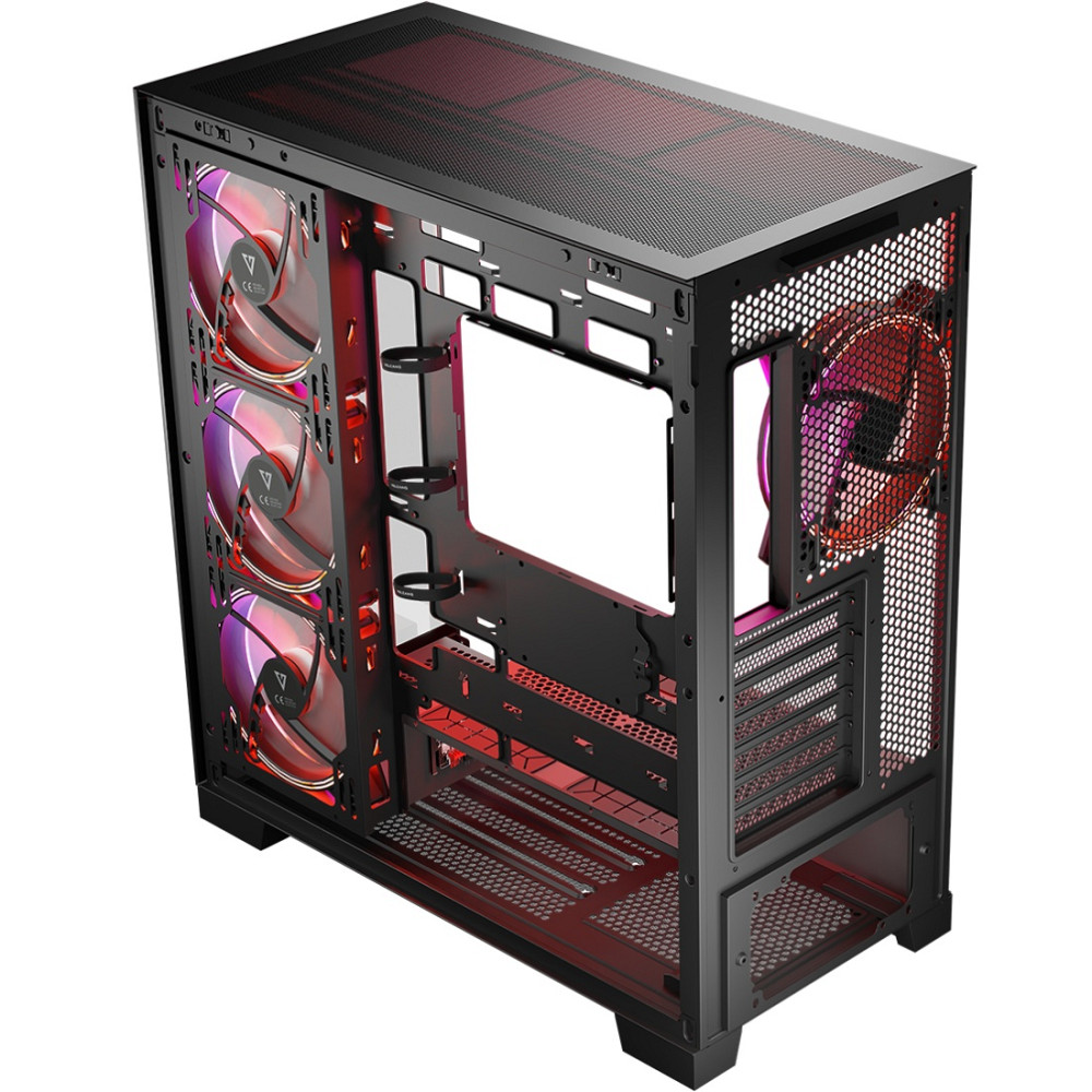 Корпус Modecom VOLCANO SPACE APEX ARGB 4x140mm fans MIDI USB 3.0x2+TYPE-C BLACK без БЖ ATX Вінниця - фото 6