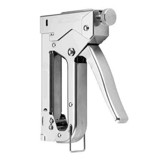 Степлер строительный под скобу 11,3×0,7×4-14 мм, хром, STORM INTERTOOL RT-0107 Киев