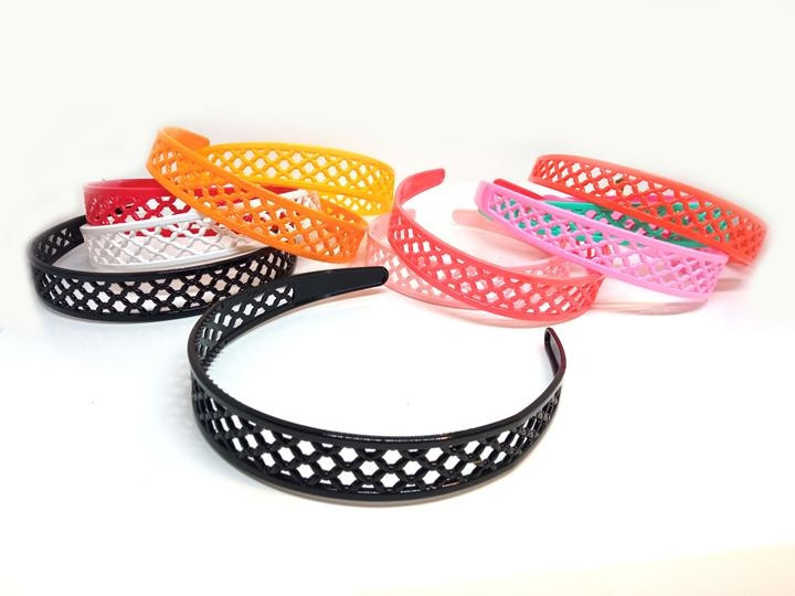 Обруч для волосся пластик сітка уп 12 шт Київ - фото 1