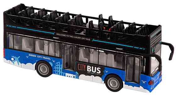 Іграшка DIY Toys Інерційний двоповерховий автобус зі звук. та світл. ефектами, дверцята відкриваються (7080887) Київ