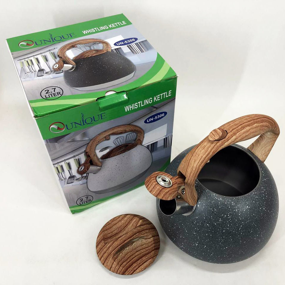 Чайник для чайної церемонії зі свистком Unique UN-5306 2, 7л Функціональний чайник зі сталі свистком RF-74 Івано-Франківськ - фото 6