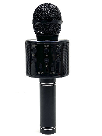 Мікрофон бездротової караоке bluetooth USB колонка Чорний (С 48340) Чернигов - изображение 1