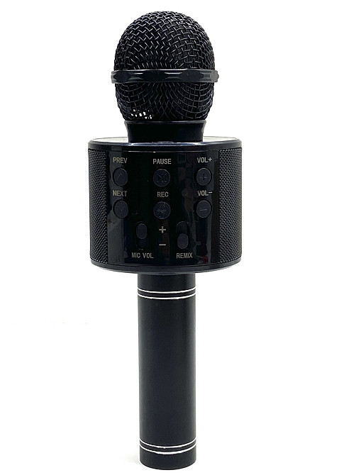 Мікрофон бездротової караоке bluetooth USB колонка Чорний (С 48340) Чернігів - фото 1