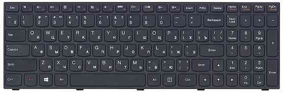 Клавиатура для ноутбука Lenovo IdeaPad (G50-70) Black, Black Frame RU Вінниця