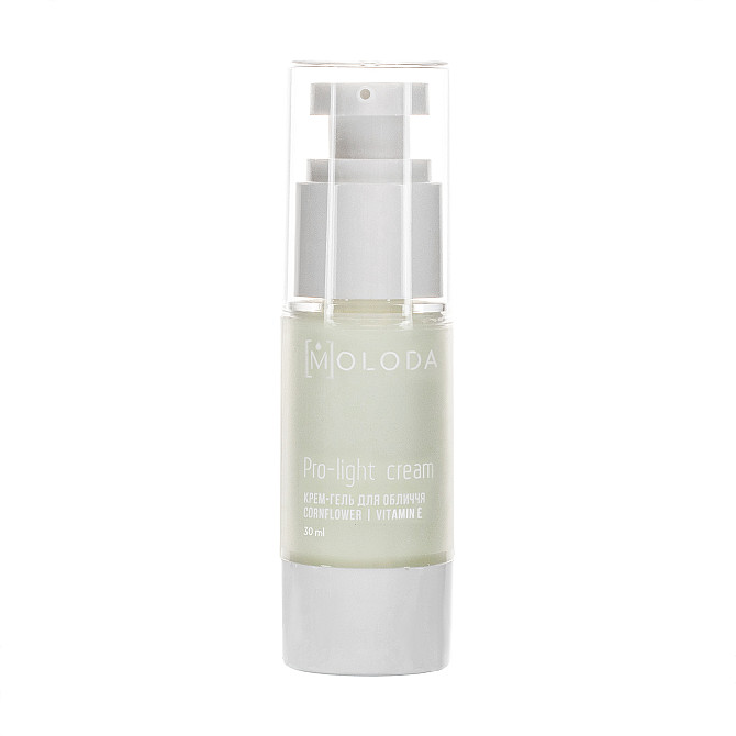 Увлажняющий крем-гель для лица Pro light cream Cornflower Vitamin E Moloda 30 мл Винница - изображение 1