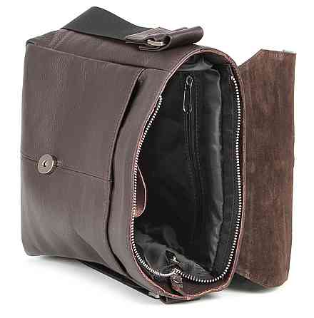 Сумка SHVIGEL 00852 кожаная Коричневая Киев