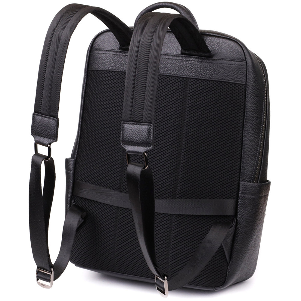 Чоловічий рюкзак з натуральної шкіри Vintage 23052 Чорний Київ - фото 2