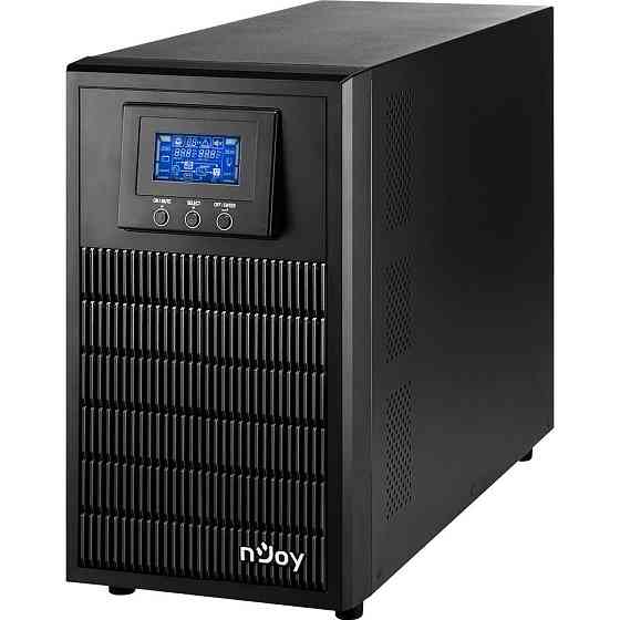 ДБЖ NJOY Aten Pro 3000 (PWUP-OL300AP-AZ01B), Online, 4 x Schuko, USB, LCD, метал Чорний Харьков