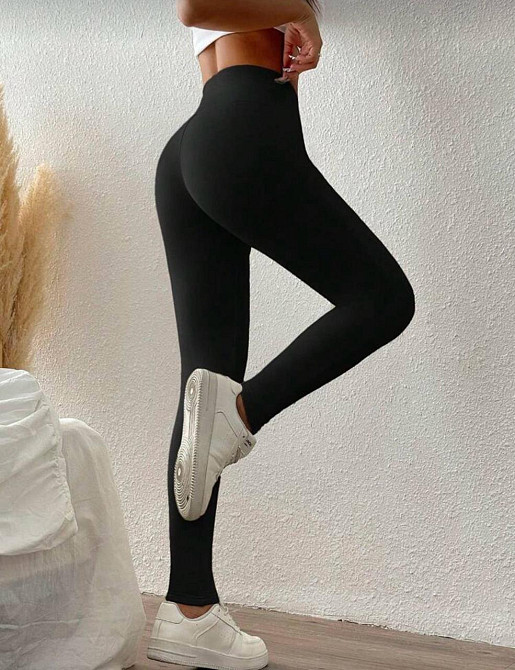 Жіночі теплі базові лосини на високій посадці пума Одеса - фото 4