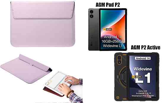 Чехол-конверт VitoCase для AGM Pad P2, P2 Active, с функцией подставки для планшета Фиолетовый Киев