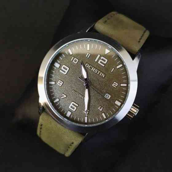 Водостойкие механические часы Ochstin Military silver Винница