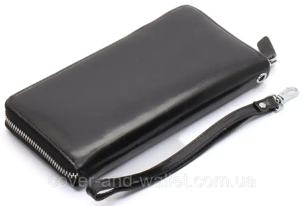 Презентабельный мужской портмоне клатч из гладкой кожи Boston B5-018 Киев - изображение 3