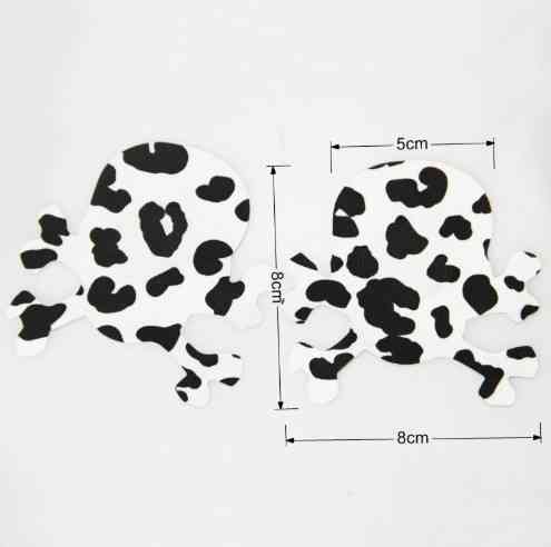Наліпки на груди Череп леопардові 8см Київ