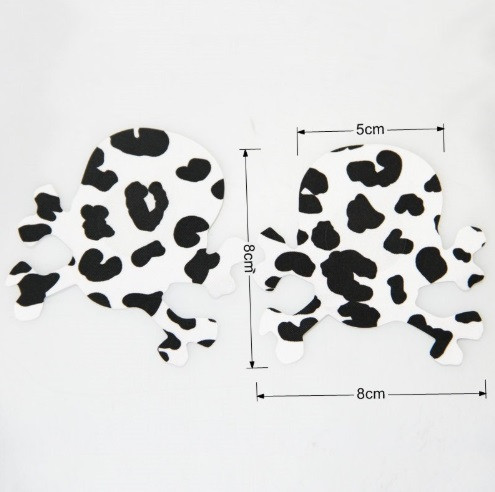 Наліпки на груди Череп леопардові 8см Київ - фото 2