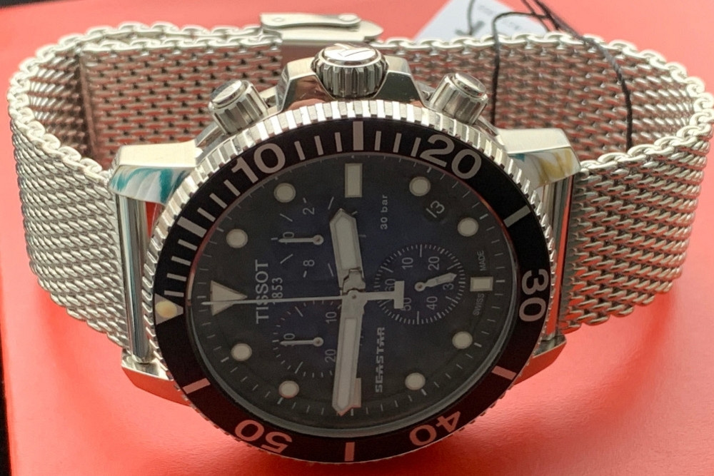 Дайверський годинник TISSOT Seastar 1000 (НОВНІ) T120417 ремінець, браслет. Харків - фото 3