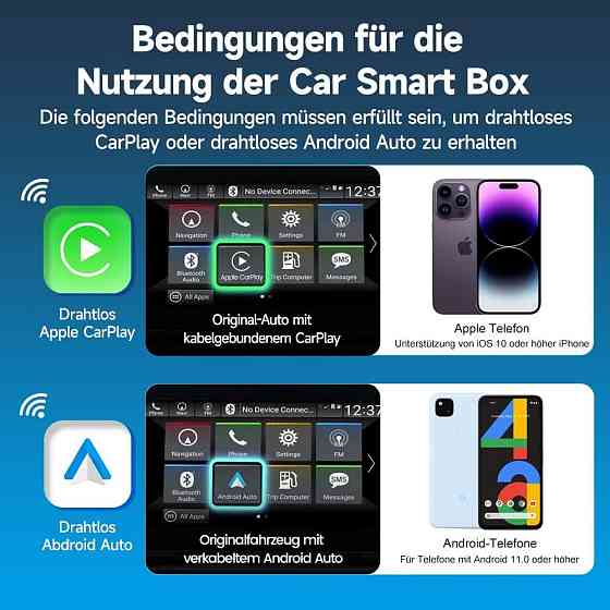 Адаптер Carlinkit 5.0 2Air чорний Бездротовий CarPlay і Android Auto Plug and Play USB-C Автомобільний wi fi адаптер бездротовий Київ