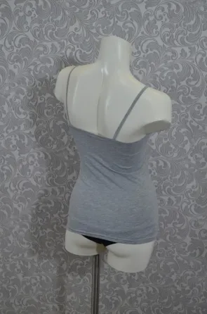 Майка женская на тонких бретелях серая Lans 31/005/3 XL Киев