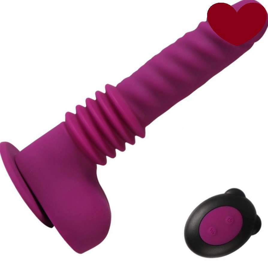 Вибратор на присоске Isaiah Thrusting Dildo фиолетовый 10 режимов вибрации Sex Aura Киев - изображение 1