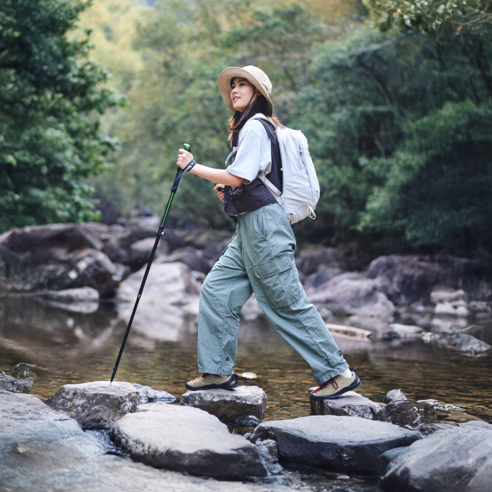 Трекінгова телескопічна палиця Naturehike CNK2550DS010 Sunlit Terk Base, 60-135 см, чорна Київ - фото 3