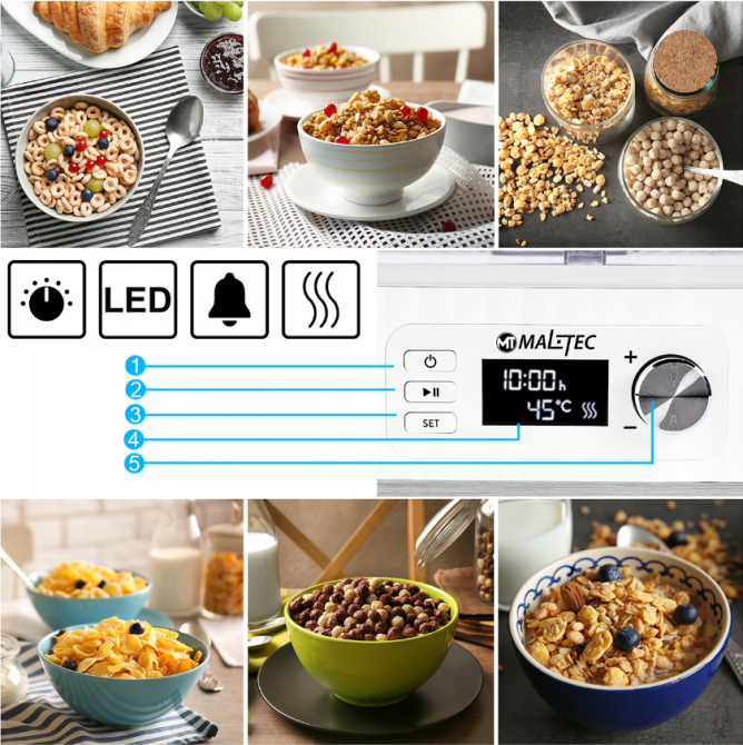 Сушка для фруктів та овочів MalTec 450 Вт (Польща) Київ - фото 9