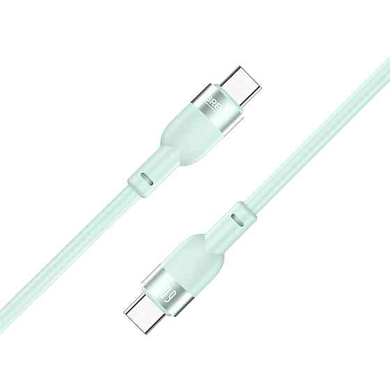 Кабель Brevia Type-C to Type-C 60W 1,2м м'ятний ZIP (52120MCCZ1) Львів