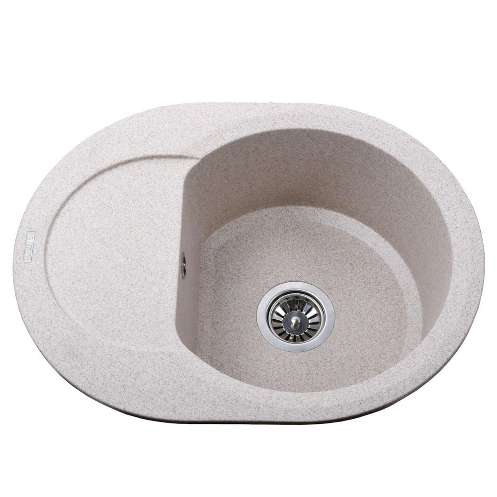 Гранитная мойка Globus Lux MORAINE миндаль 600х470мм-А0008 (000002986) Киев - изображение 1