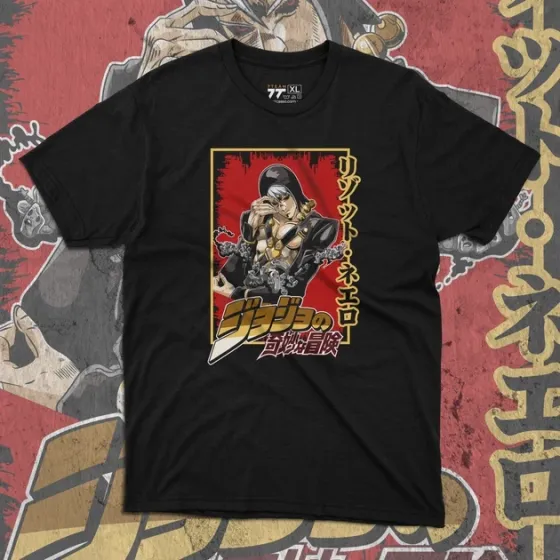 Футболка чоловіча з  принтом Джо Джо Ризотто Неро Розмір 48 Дніпро