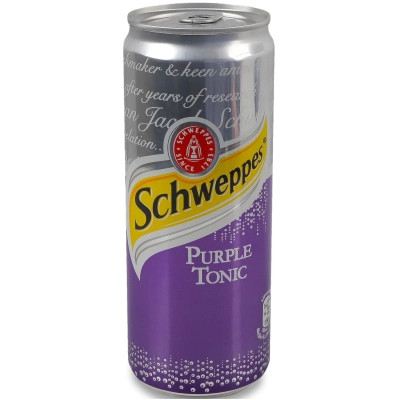 Напиток Schweppes Purple Tonic 330 мл ж/б (5449000167576) Винница - изображение 1