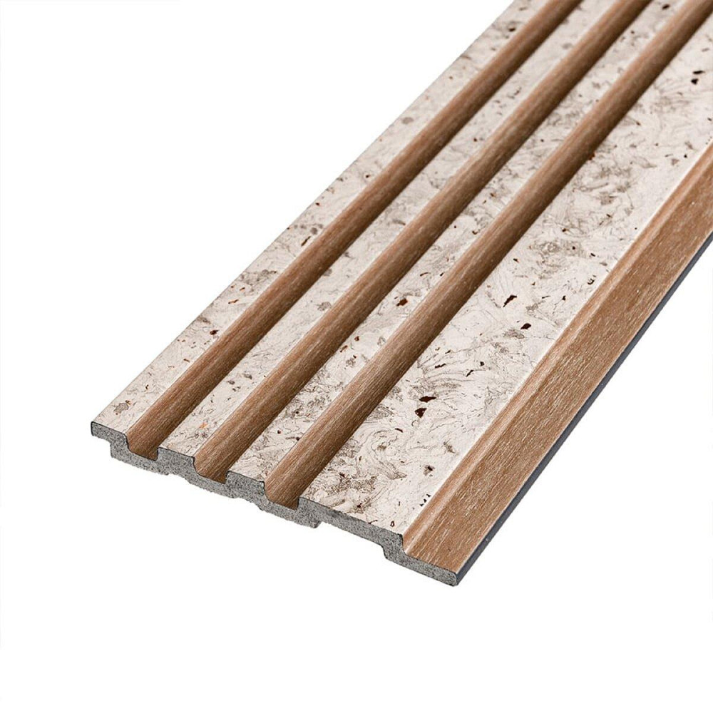 Рейка декоративна PS 2900х118х11мм Світлий мармур із золотими вкрапленнями 2900х120х11мм SW-00002141- Дніпро - фото 1