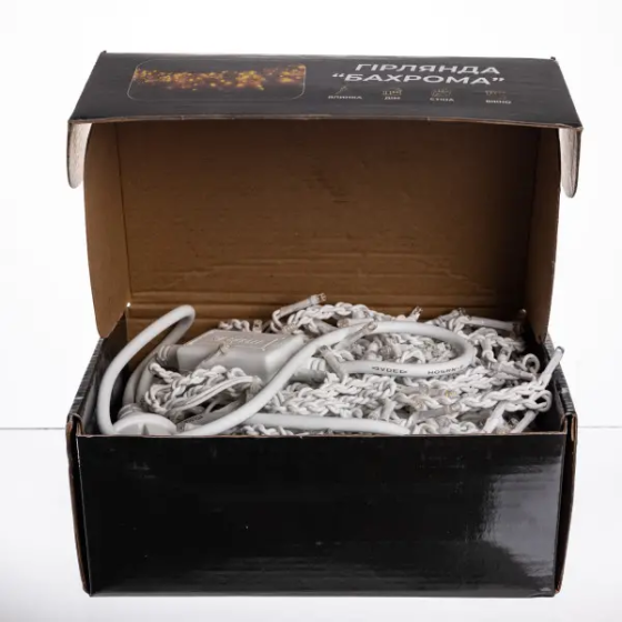 Вулична гірлянда Бахрома 20 м 335 LED білий провід Жовтий 20MWY Коломия