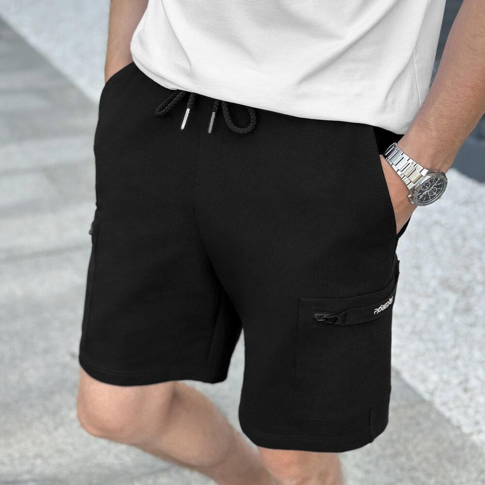 Мужские летние черные шорты Pobedov Line Киев - изображение 7