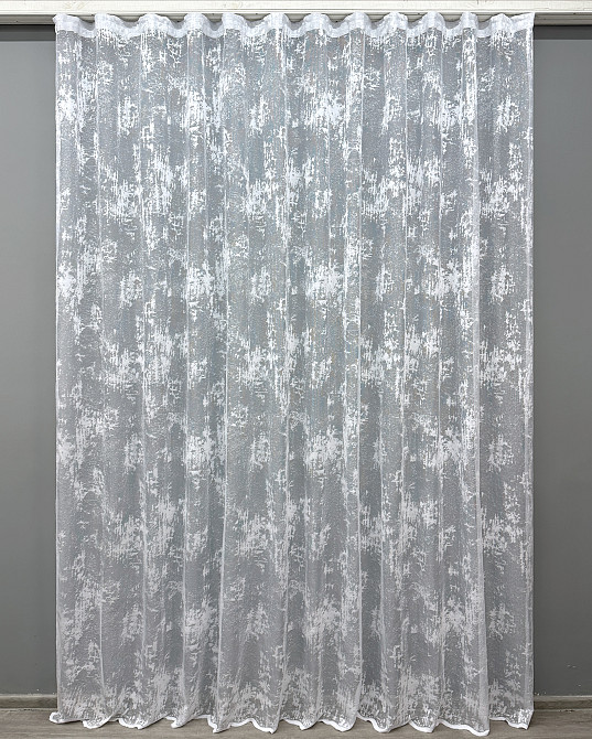 Тюль VR-Textil 1225т Мармур Жакард Білий 400х270 см (43-328) Київ - фото 10