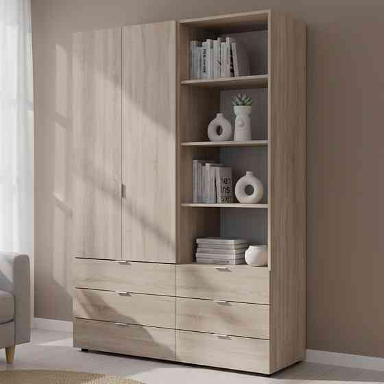 Шафа для одягу Doros Гелар Дуб сонома 2ДСП з пеналом 137.5х49.5х203.4 (DRS-011913) Львів