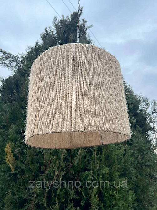 Абажур плетеный круглый кофейный Киев - изображение 1