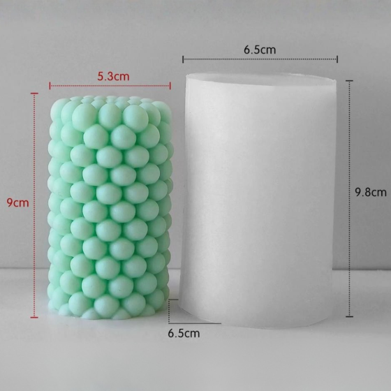 Силиконовая форма для изготовления свечи, молд для изделий из соевого,пчелиного воска и парафина 65 х 65 х 98 мм Кам'янець-Подільський