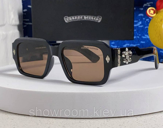 Чоловічі сонцезахисні окуляри Chrome Hearts 8232-2 Київ - фото 2