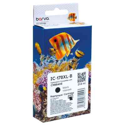 Картридж Barva HP 178XL (CB316HE/CN684HE) 550 c, Black (IC-178XL-B) Вінниця