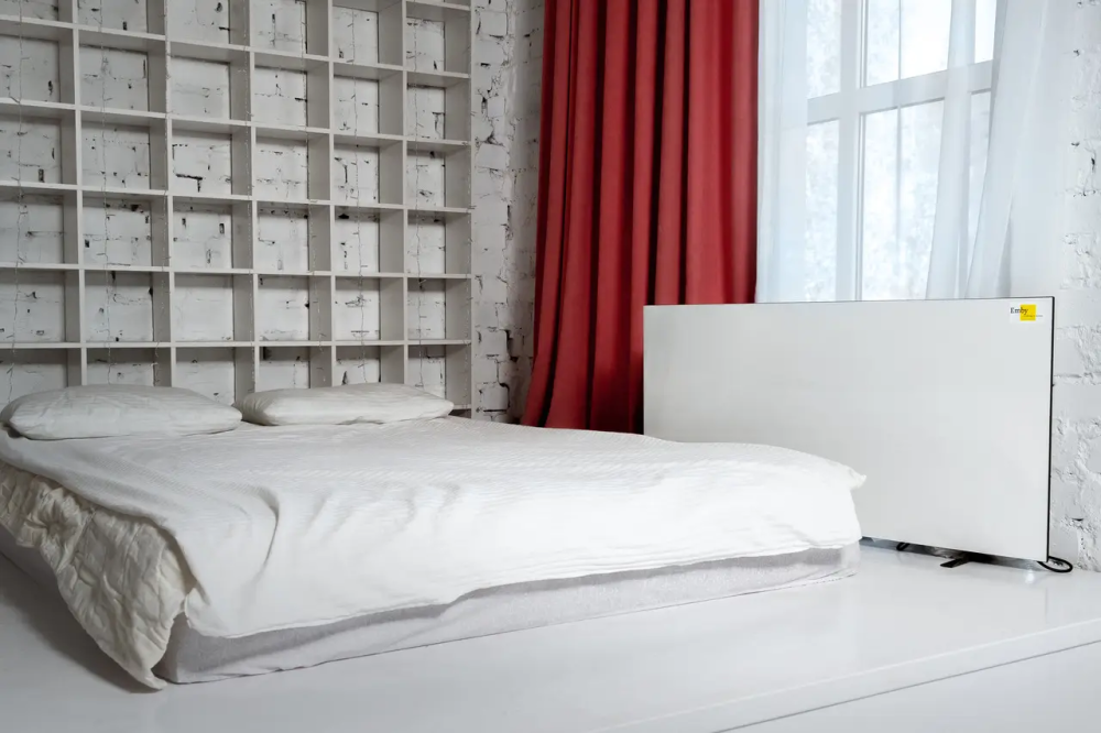 Обогреватель керамический Emby CHT-1000 с терморегулятором на 20 кв.м (Белый) Киев - изображение 4