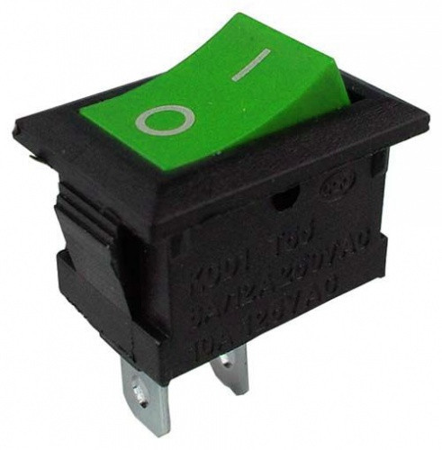 Выключатель KCD101 PRK-0001A клавишный мини зелёный Полтава - изображение 1