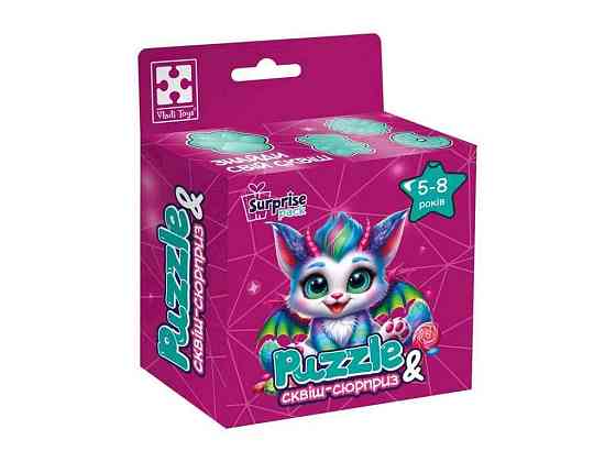 Пазли із сюрпризом Кольоровий дракончик VT8030-05 ТМ VLADI TOYS Київ
