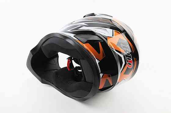 Шолом кросовий/ендуро/АТV BLD-819-7 S (55-56см), ЧОРНО-ПОМАРАНЧЕВИЙ Киев